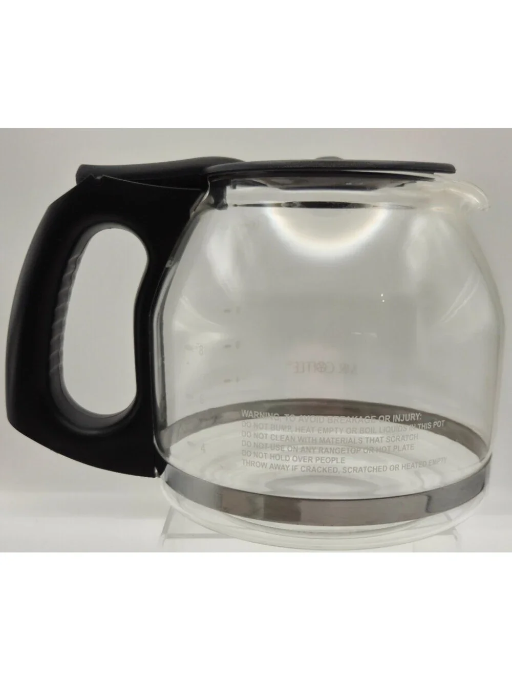 Mr. Coffee 12 Cup Replacement Glass Carafe Pot Black Handle CG13SC